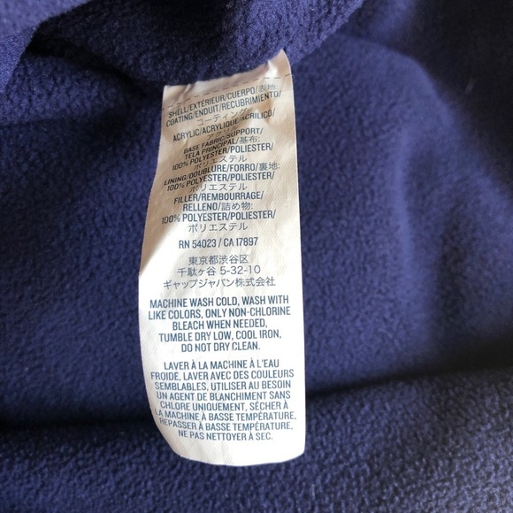 Old Navy dark blue Puffer Vest XS Like New! - Picture 10 of 10